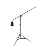 Professional studio boom stand including counterweight