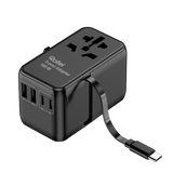 Reiseadapter I 100 Watt I mit 3 USB-C- & 2 USB-A-Anschlüssen