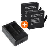 Bundle 2x Akku + 1x Batterie Ladegerät für 6s /8s /9s /10s /11s